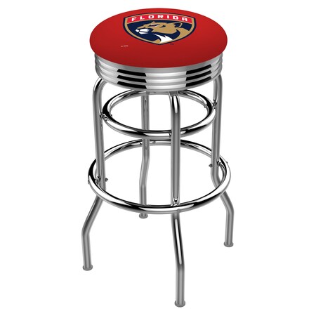 30 Chrome 2-Ring Florida Panthers Swivel Bar Stool,Accent Ring